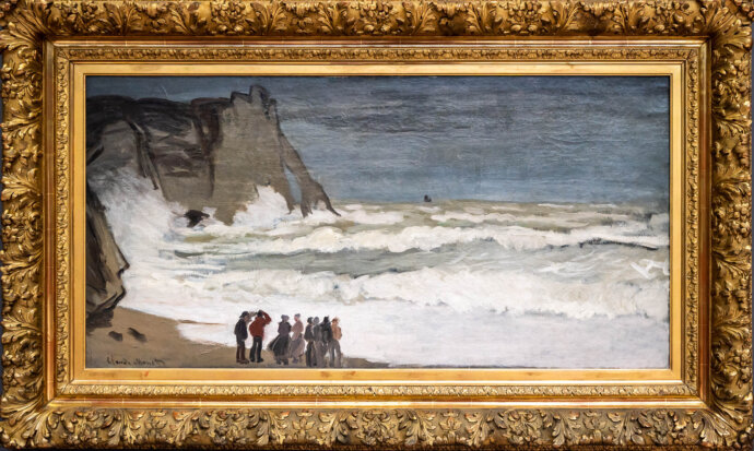 Stormy Sea in Étretat- Claude Monet