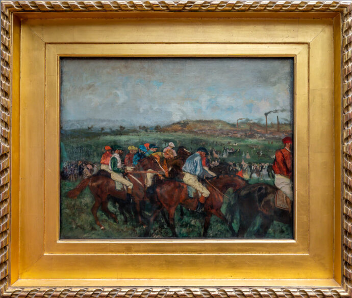 Gentlemen Jockeys before the Start- Edgar Degas