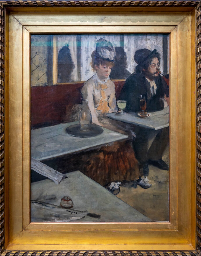 In a Café- Edgar Degas