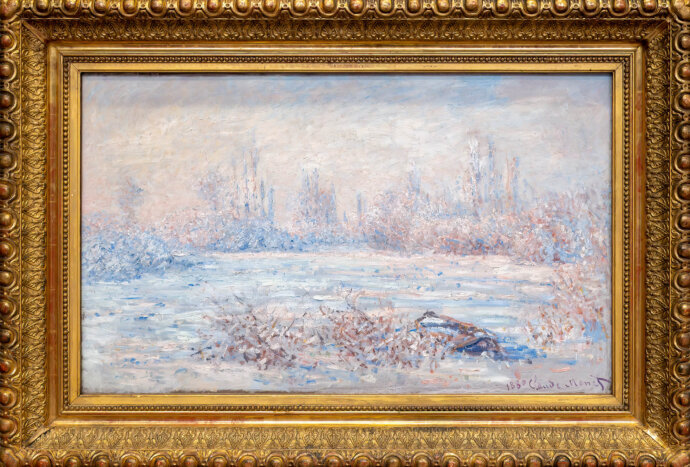 Frost near Vetheuil- Claude Monet