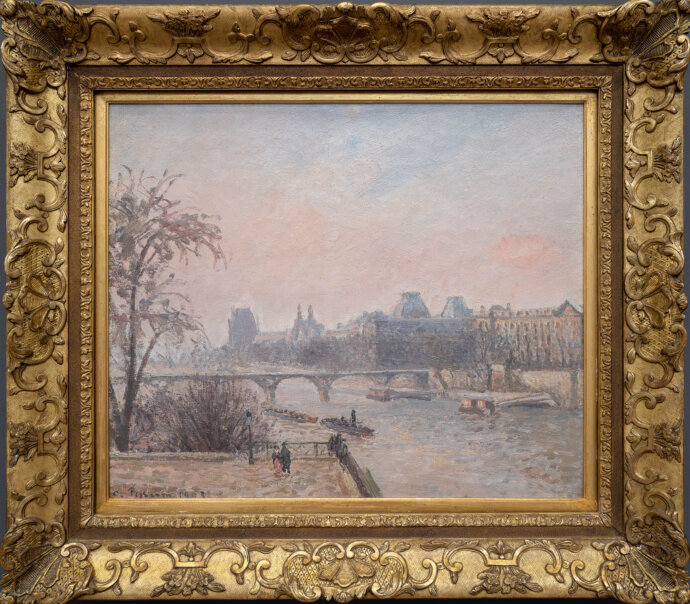 La Seine ET Le Louvre- Camille Pissarro