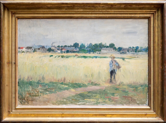 In the Wheatfield at Gennevillier- Berthe Morisot