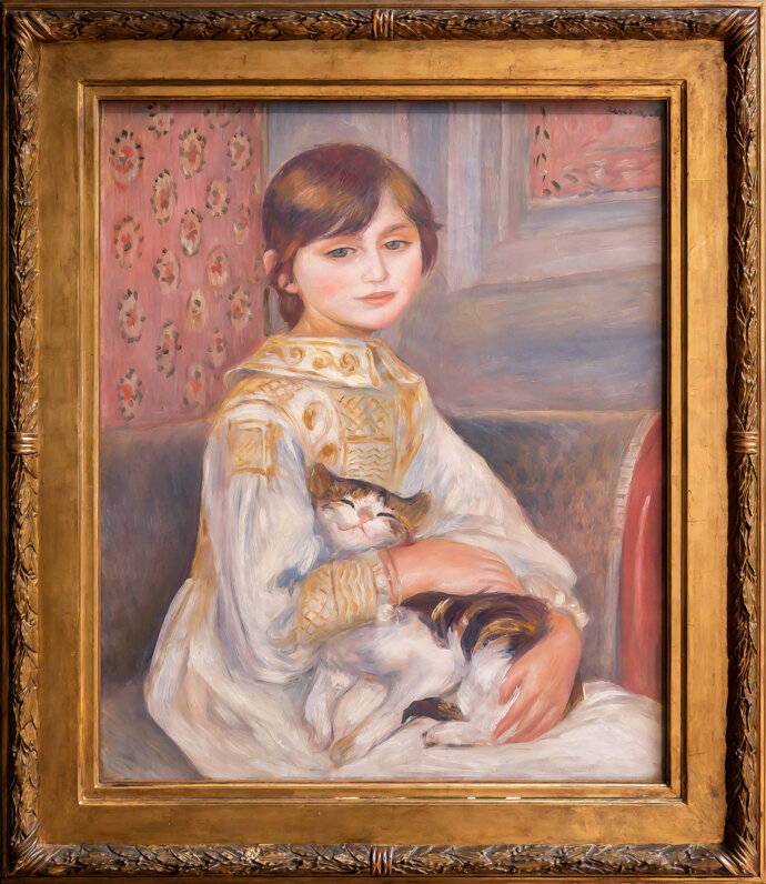 Child with Cat- Pierre-Auguste Renoir