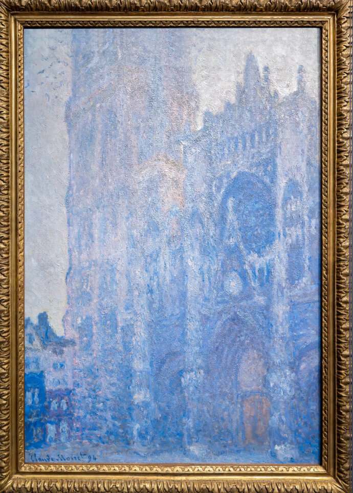 Rouen Cathedral, the Portal and the tour d'Albane, Morning Effect- Claude Monet