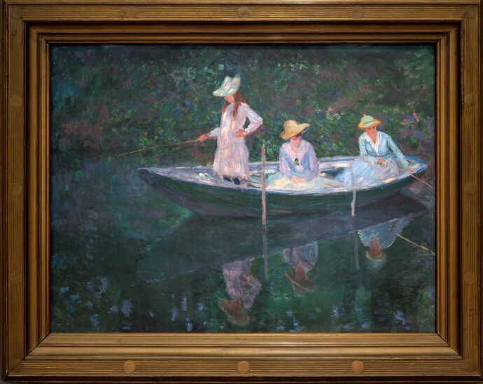 The Boat at Giverny- Claude Monet