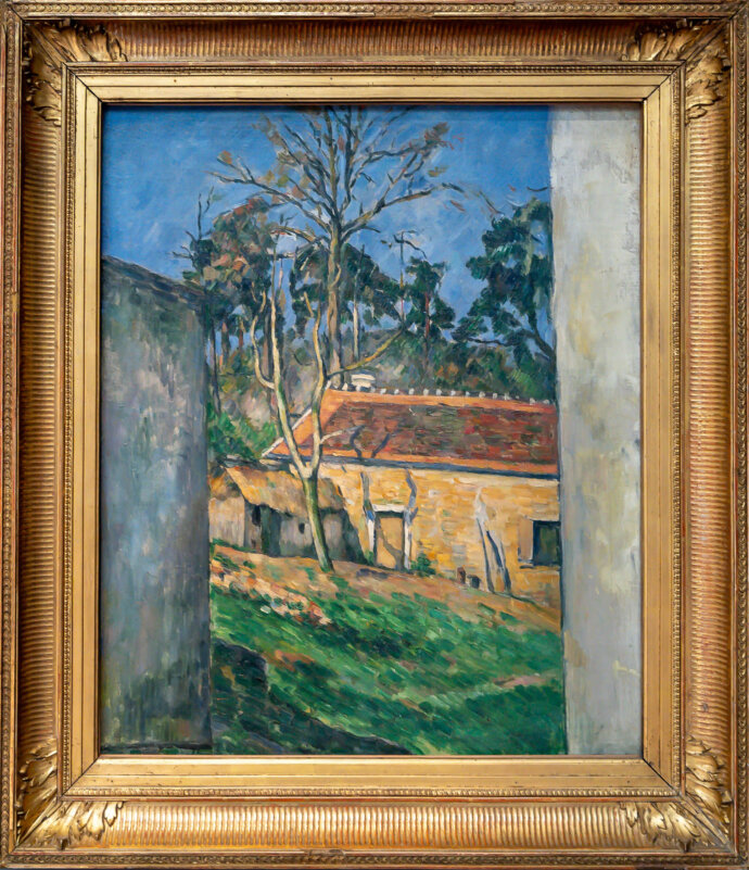 Farmyard at Auvers- Paul Cézanne