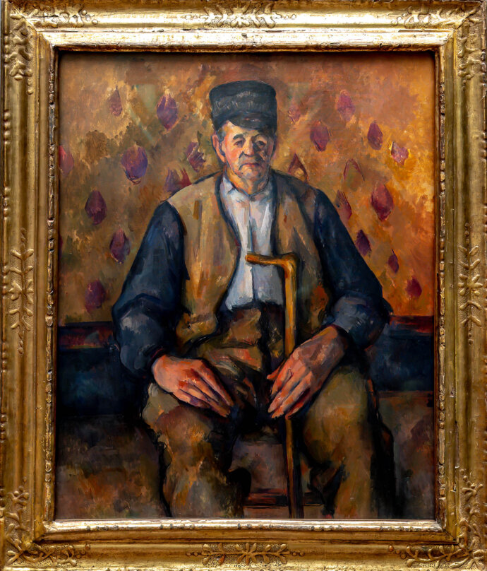 Paysan assis (Farmer sitting)- Paul Cézanne
