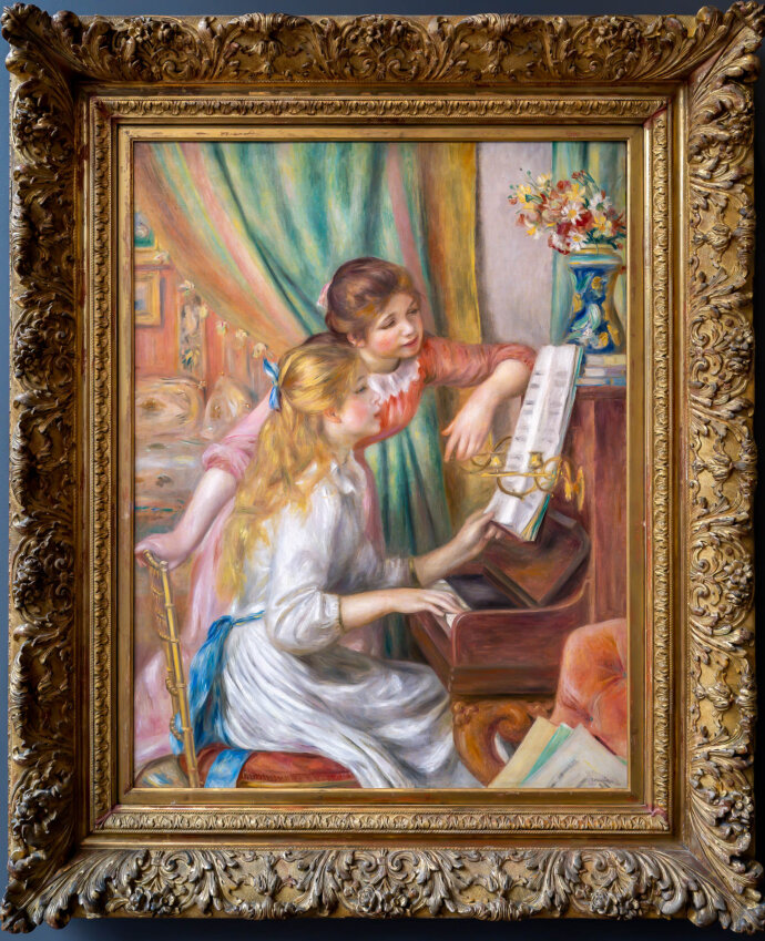 Two Young Girls at the Piano- Pierre-Auguste Renoir