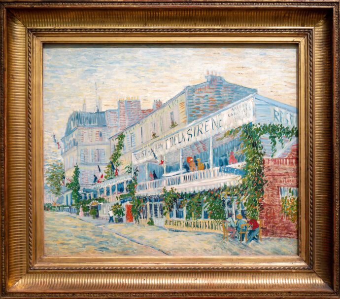 The Restaurant de la Sirène at Asnières- Vincent van Gogh