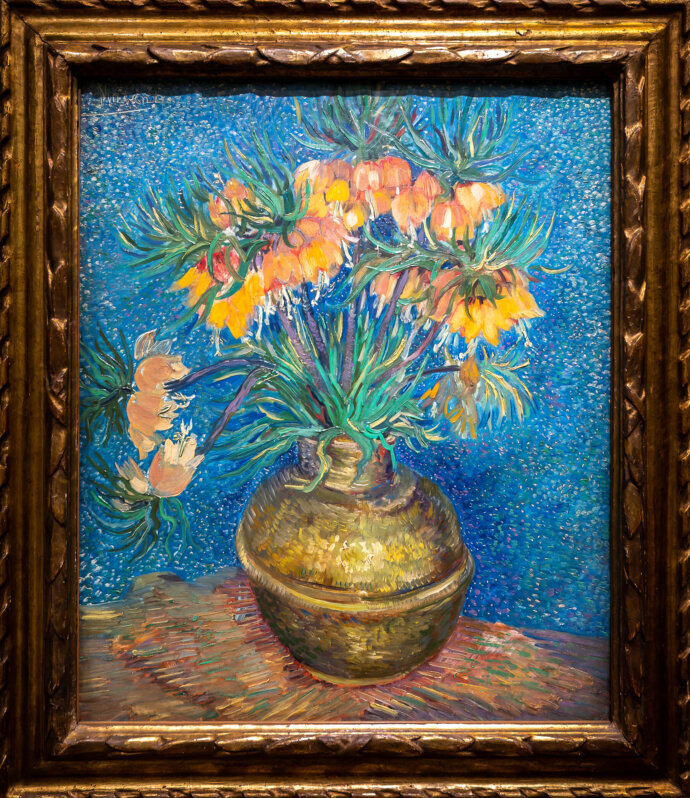 Imperial Fritillaries in a Copper Vase- Vincent van Gogh