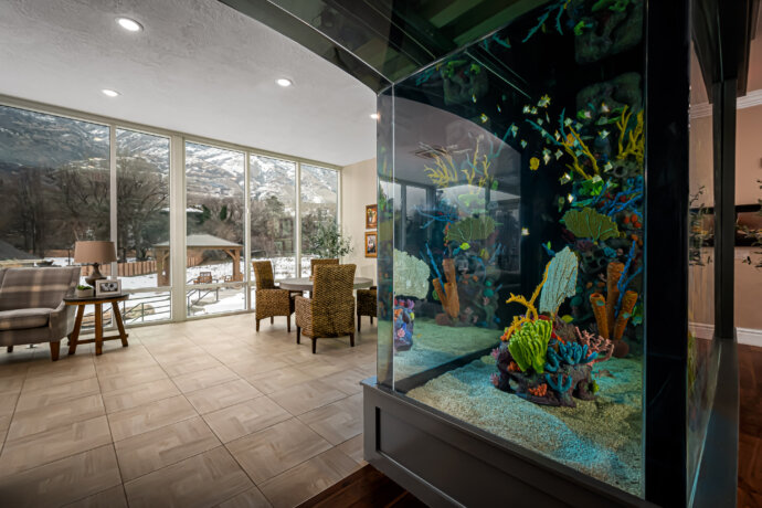 Assisted Living Facilities, Dining and Aquarium