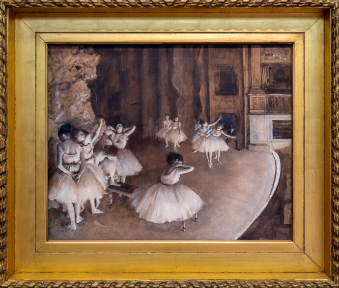 The Ballet Rehearsal on Stage- Edgar Degas