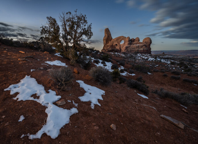 Turret Arch in the Snow, Arches NP