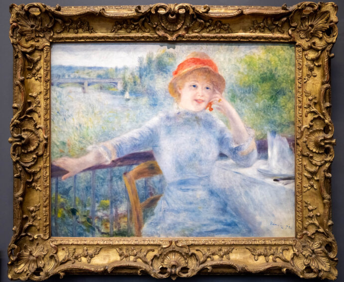 Portrait of Alphonsine Fournaise- Pierre-Auguste Renoir