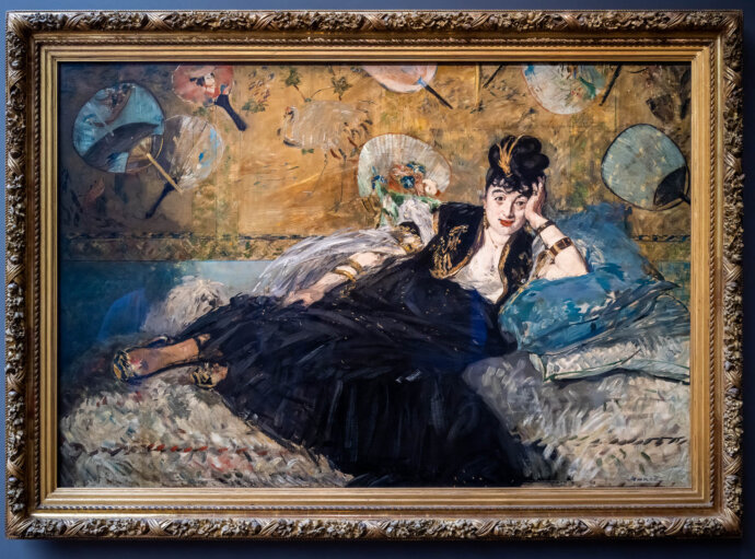 The Lady with Fans (Portrait of Nina de Callias)- Édouard Manet