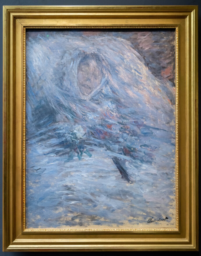Camille Monet on her deathbed- Claude Monet