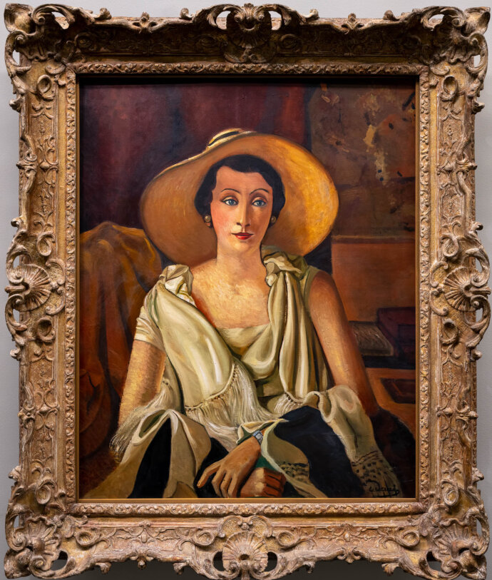 Portrait de Madame Paul Guillaume au grand chapeau- André Derain