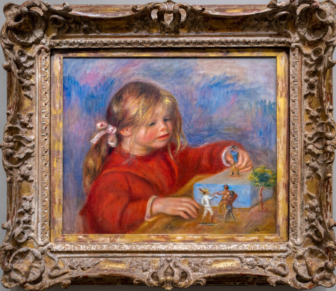 Claude Renoir, jouant- Pierre-Auguste Renoir